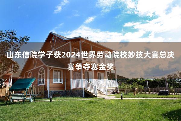 山东信院学子获2024世界劳动院校妙技大赛总决赛争夺赛金奖