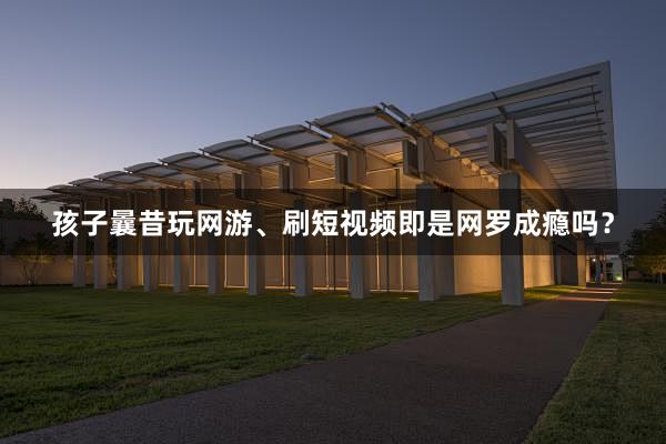 孩子曩昔玩网游、刷短视频即是网罗成瘾吗？