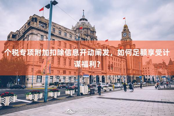 个税专项附加扣除信息开动阐发，如何足额享受计谋福利？